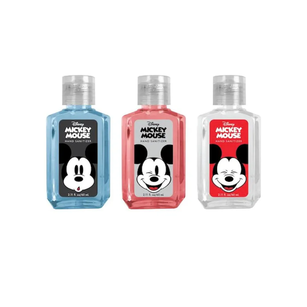 Mickey Mouse Travel Hand Sanitizer for Boys Pack of 3 Small Hand Sanitizer Bottles