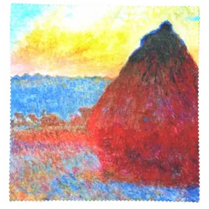 Microfibre Lens Cleaning Cloth -Haystack by Claude Monet