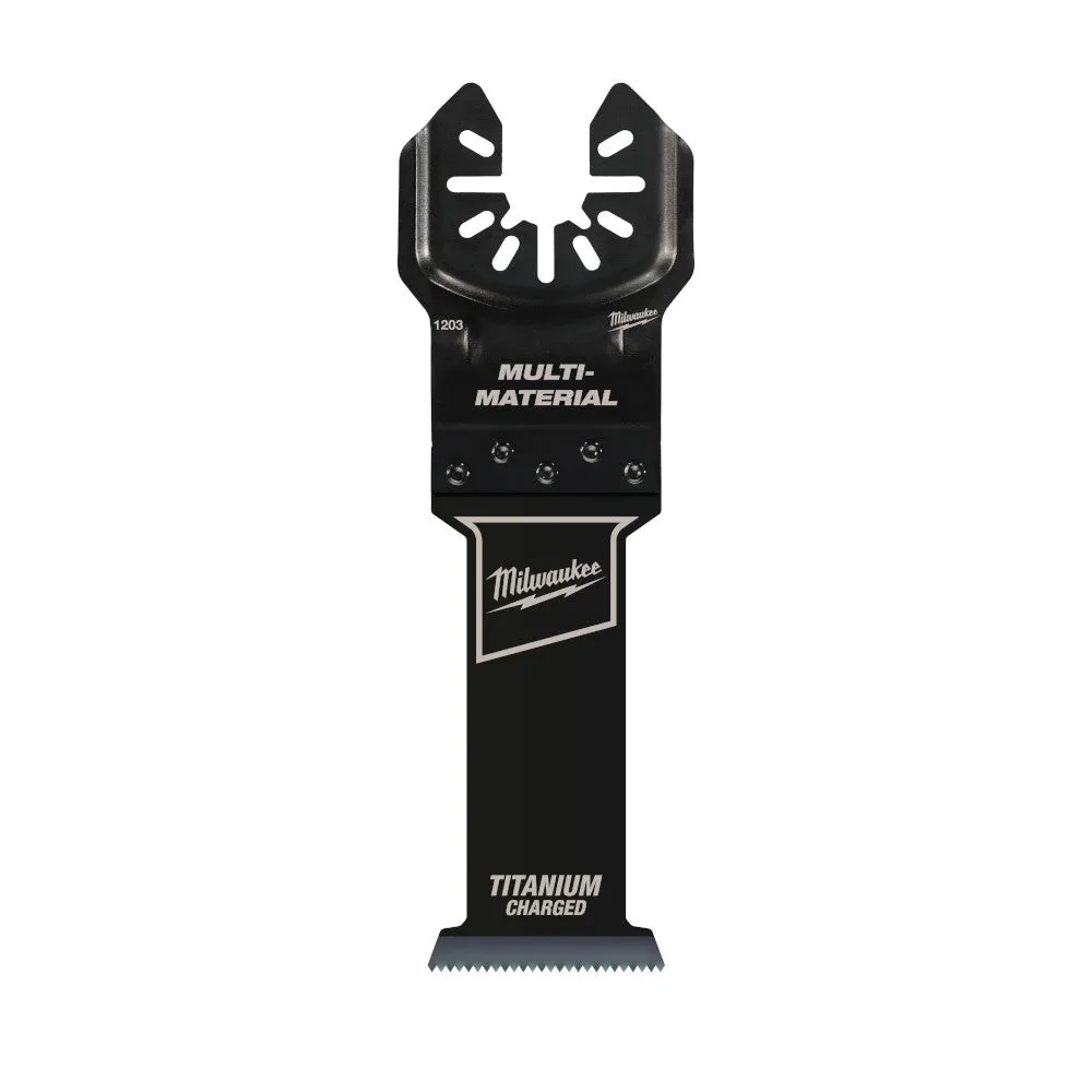 Milwaukee 49-25-1203 OPEN-LOK 1-1/4" TITANIUM CHARGED Bi-Metal Multi-Material Multi-Tool Blade