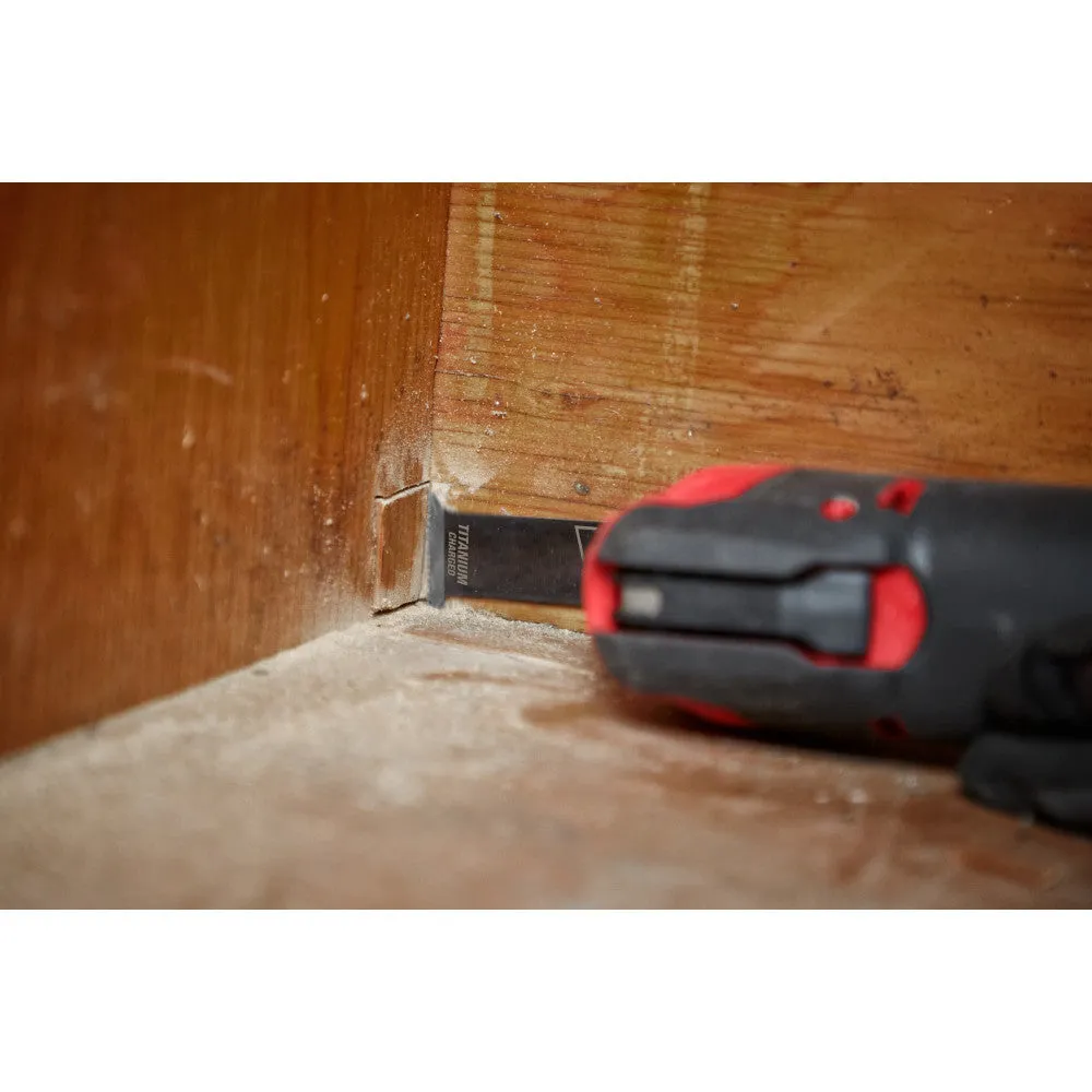 Milwaukee 49-25-1203 OPEN-LOK 1-1/4" TITANIUM CHARGED Bi-Metal Multi-Material Multi-Tool Blade