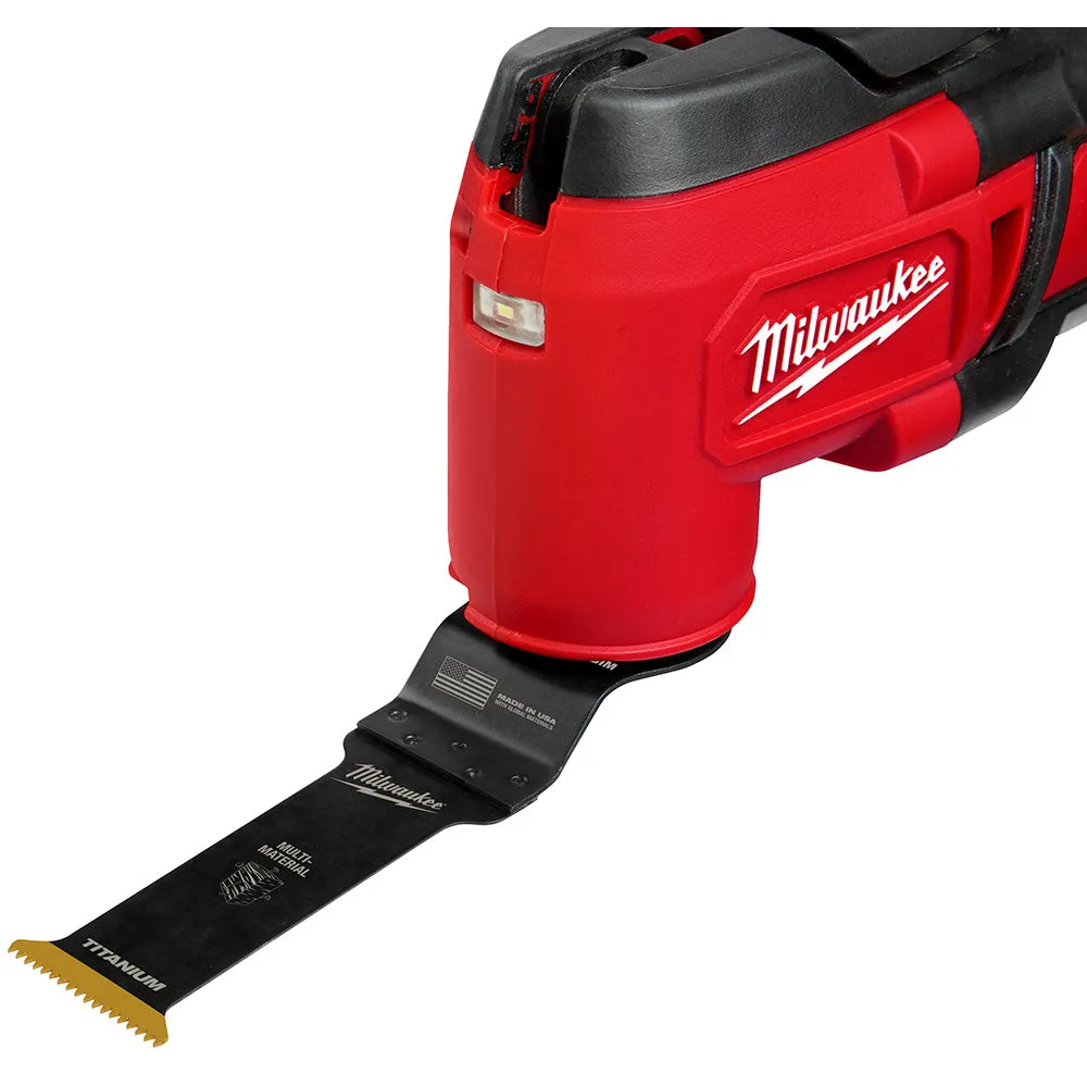 Milwaukee 49-25-1203 OPEN-LOK 1-1/4" TITANIUM CHARGED Bi-Metal Multi-Material Multi-Tool Blade