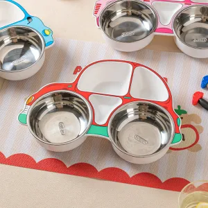 Modern SweetHome PP Children's Beetle Plate - Red