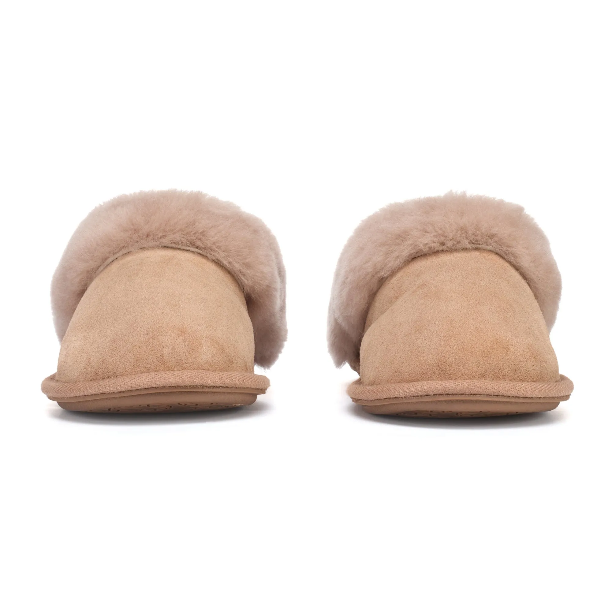 Molly - Double Faced Sheepskin Mule - Cappuccino