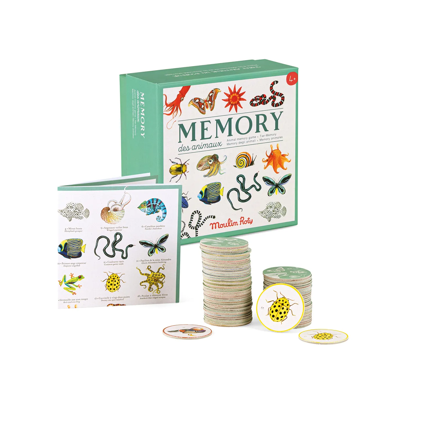 Moulin Roty Autour du monde animal memory game