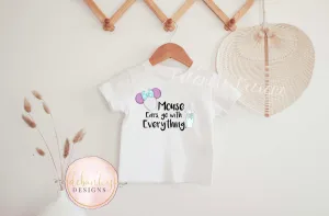 Mouse ears go with everything white Tee