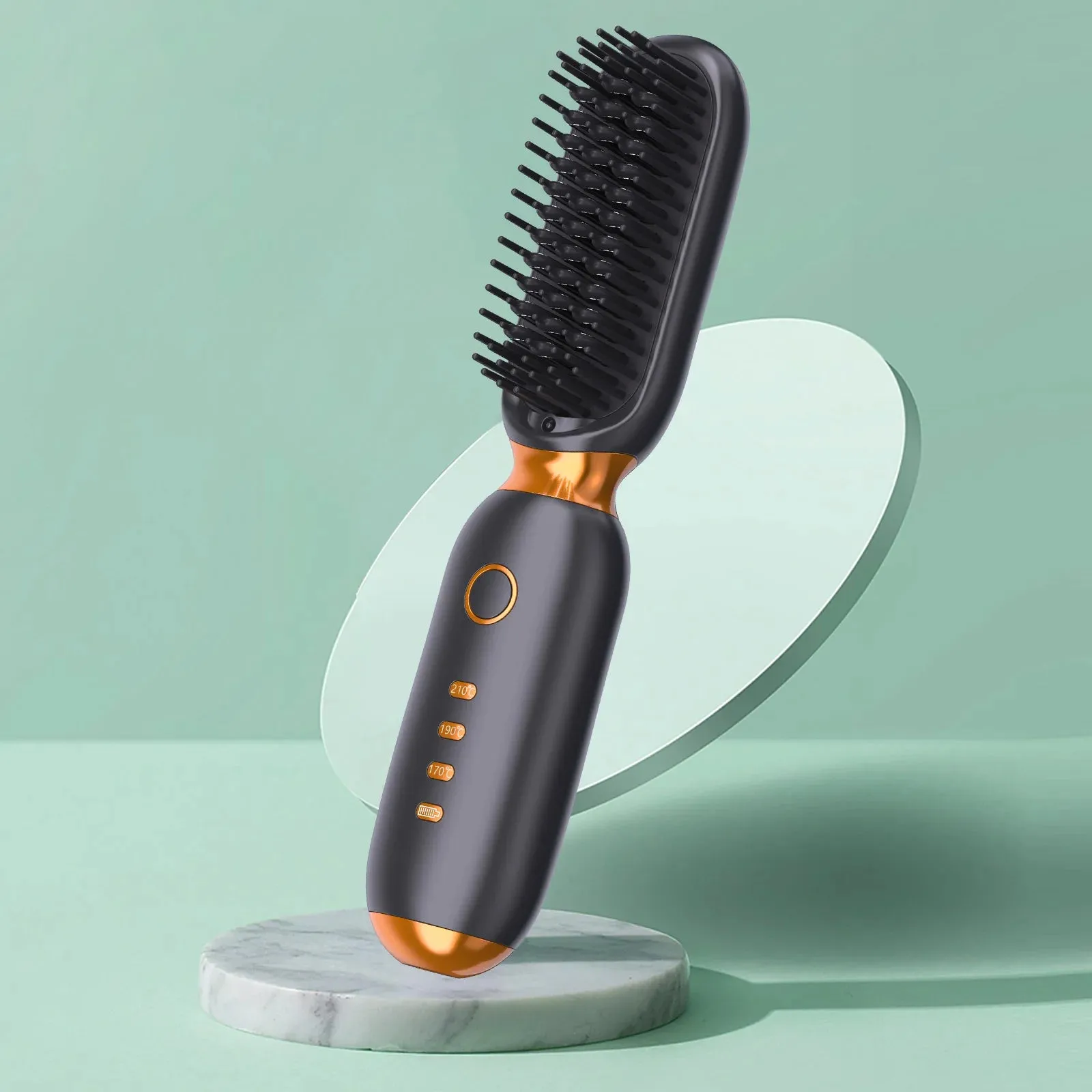 Multi Purpose Smoothing Ceramic Hair Straightener Brush
