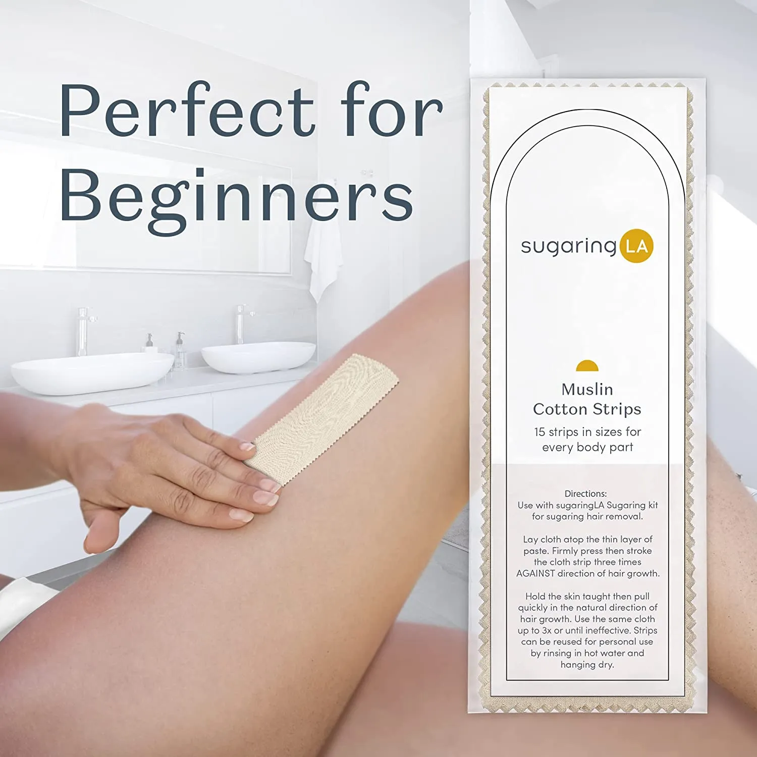 Muslin Cotton Sugaring Strips