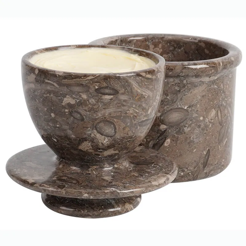 Natural Marble Butter Dish - Butter Crock