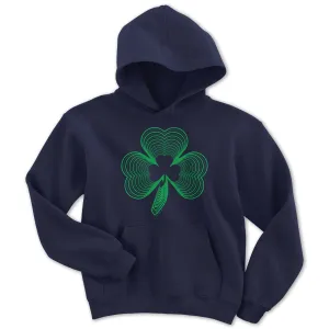 Neon Irish Shamrock Youth Hoodie