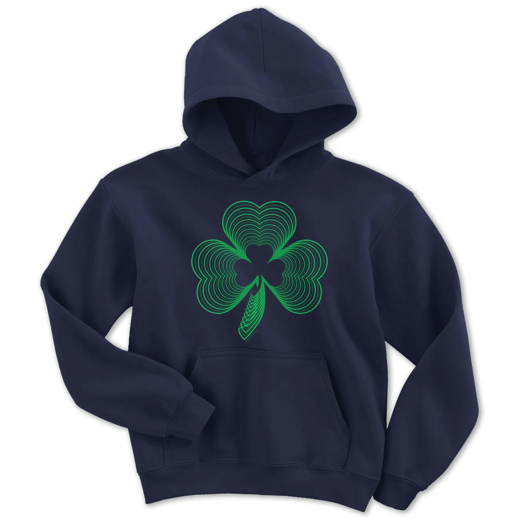 Neon Irish Shamrock Youth Hoodie