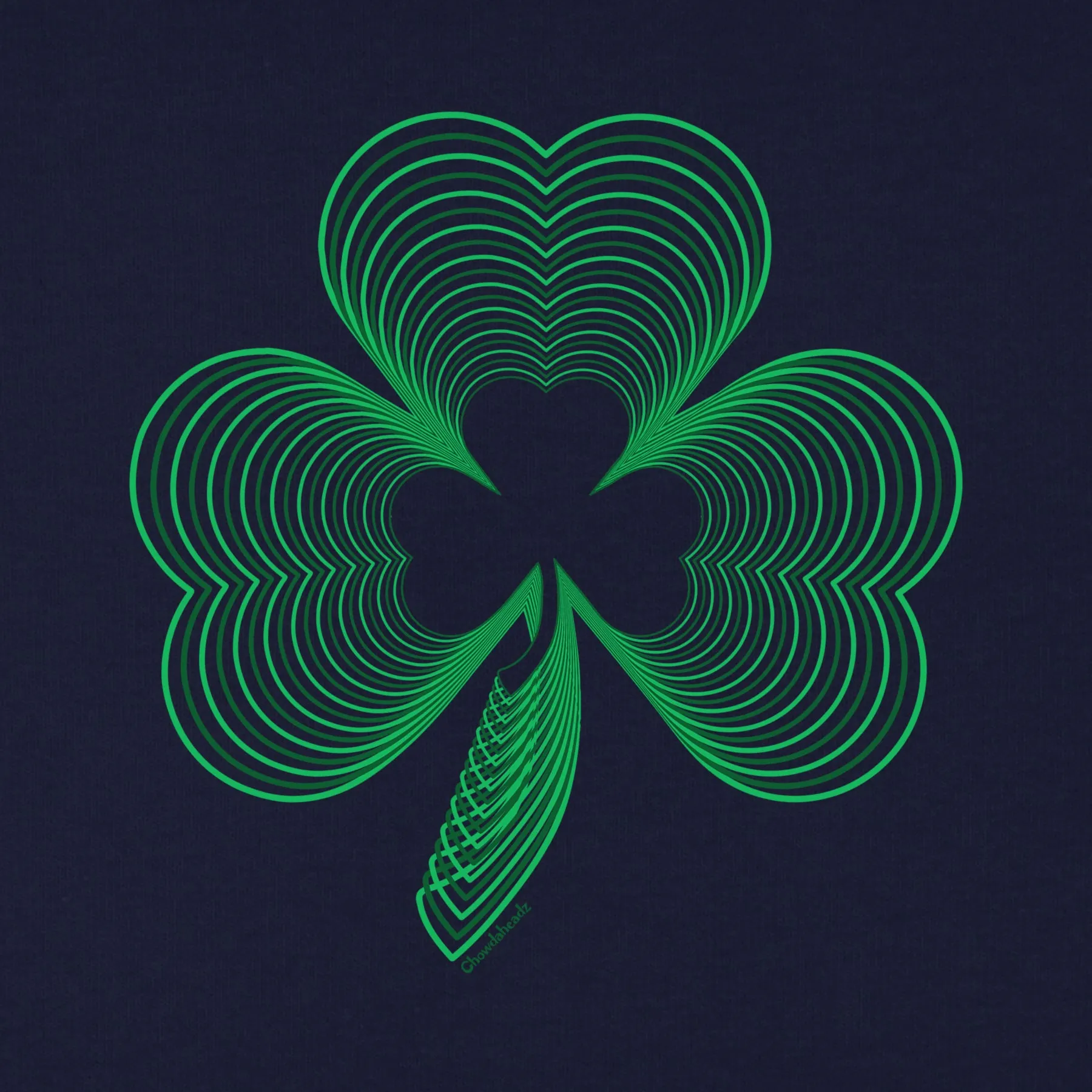 Neon Irish Shamrock Youth Hoodie