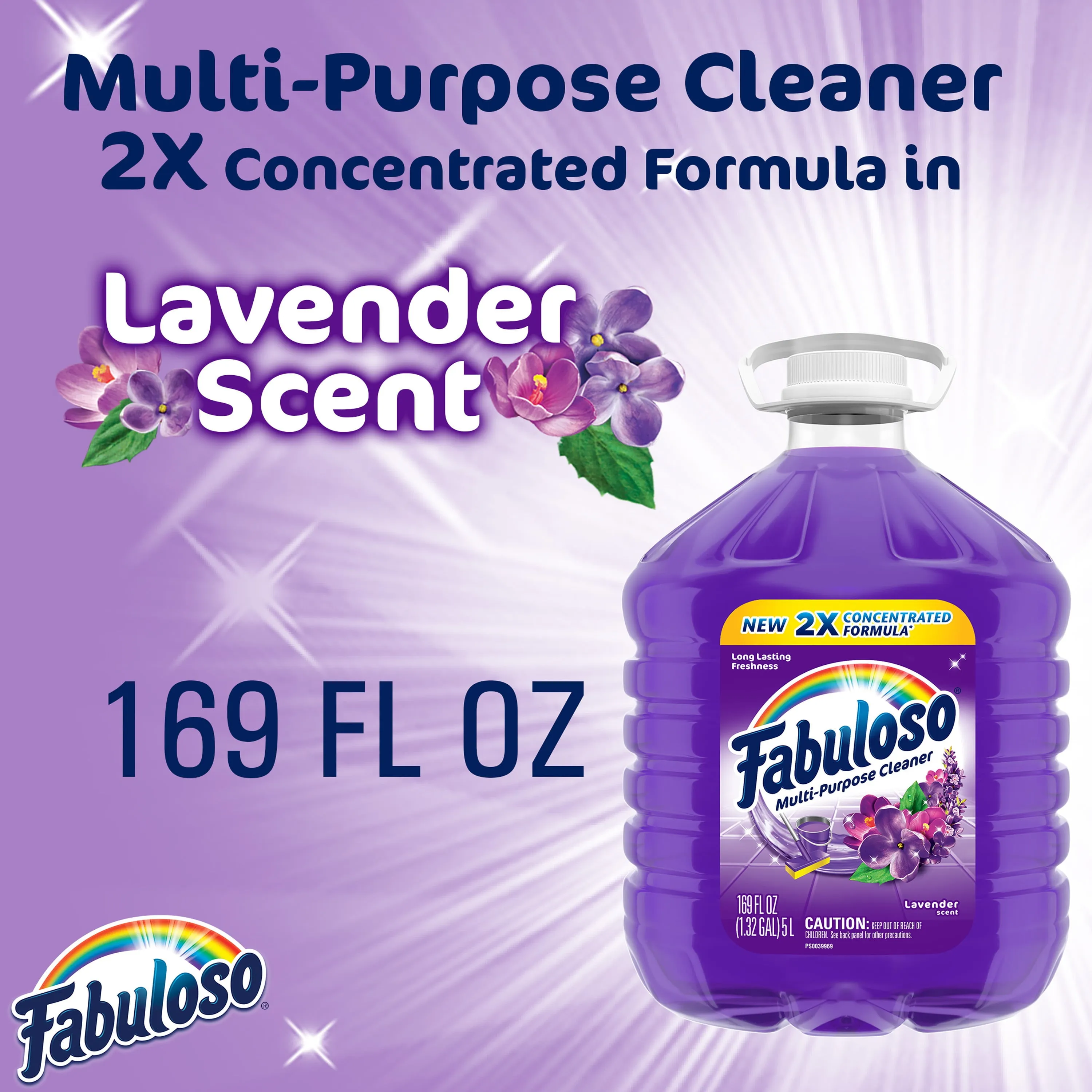 NEW Fabuloso All Purpose Cleaner Lavender 169 Fluid Ounce Free And Fast Shipping