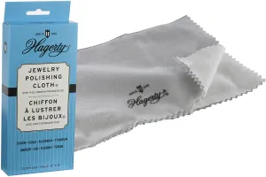 New Hagerty 15700 12-by-15 Jewelry Polishing Cloth, Grey! Cleans & Polishes silver, gold, platinum & titanium!