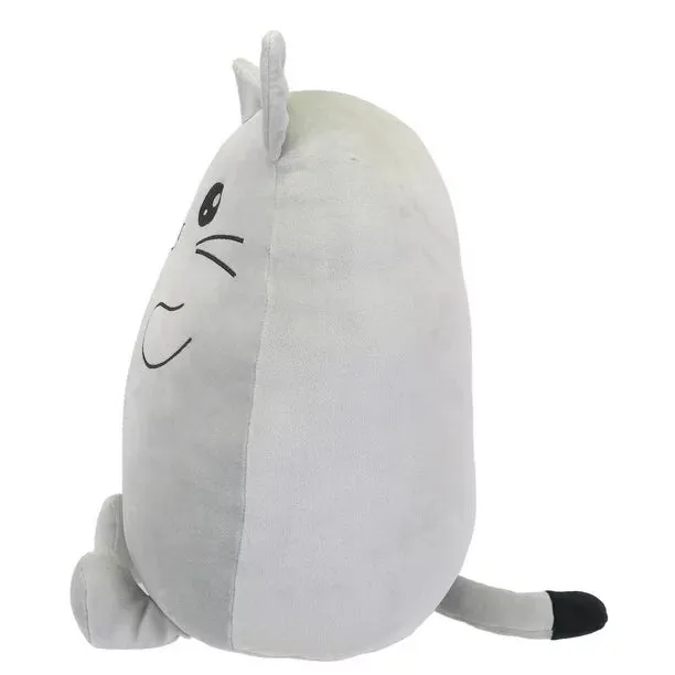 New Kid Connection 16''H plush light grey cat, Soft, smooth, and snuggly