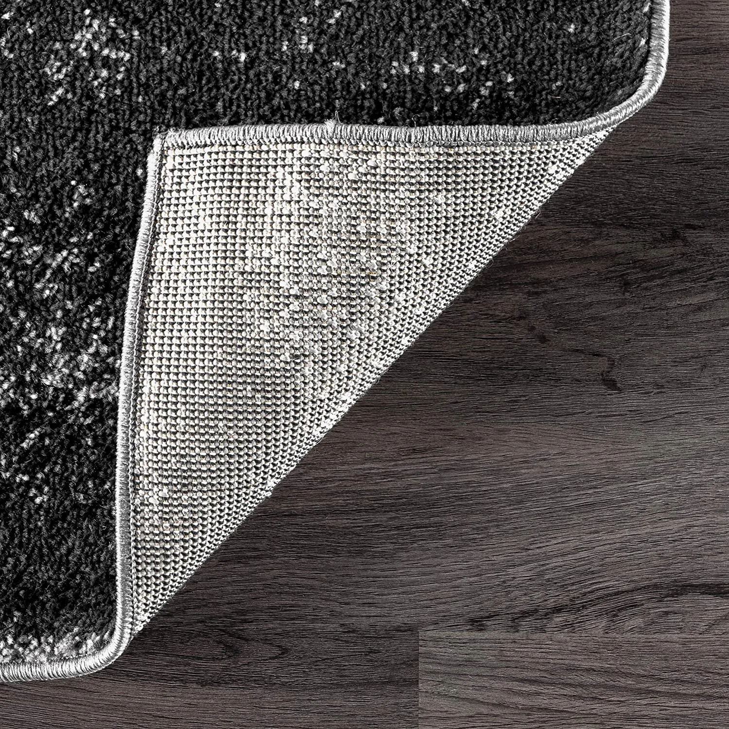 New nuLOOM Alayna Abstract Area Rug, 3' x 5', Black! Perfect for high traffic areas!
