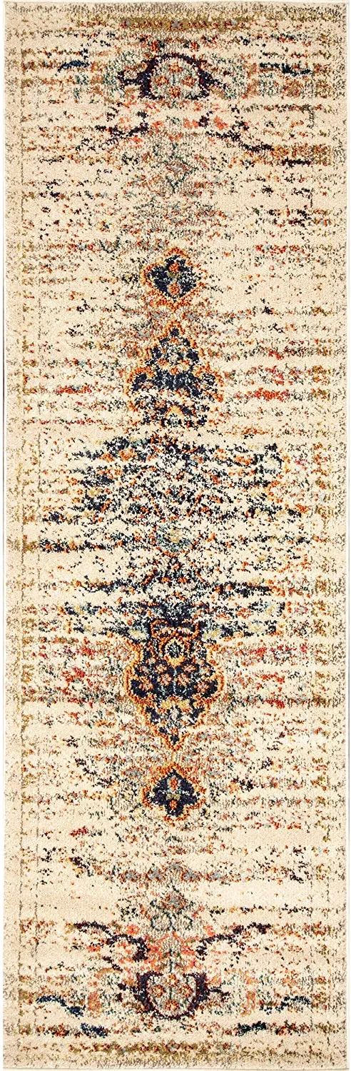 New nuLOOM Sarita Distressed Persian Runner Rug, 2' 6" x 6', Sand