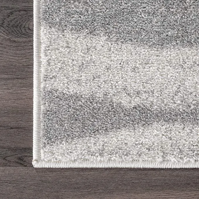 New nuLOOM Tristan Contemporary Area Rug, 3' x 5', Grey! Perfect for high traffic areas of your home