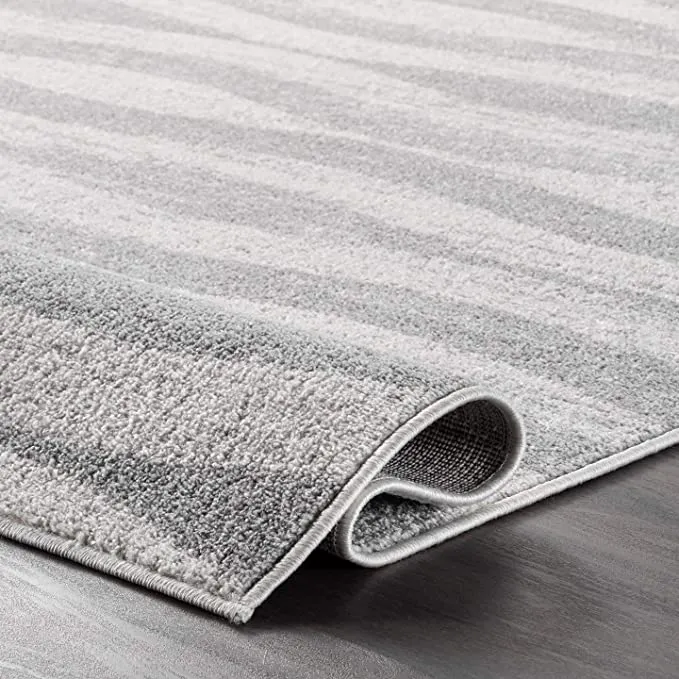 New nuLOOM Tristan Contemporary Area Rug, 3' x 5', Grey! Perfect for high traffic areas of your home