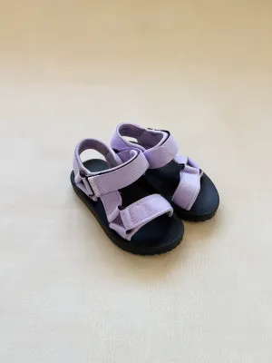 Olympia Velcro Sandals - Lilac