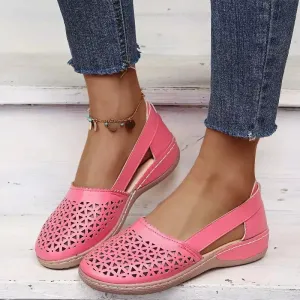 Orthopedic leather sandals
