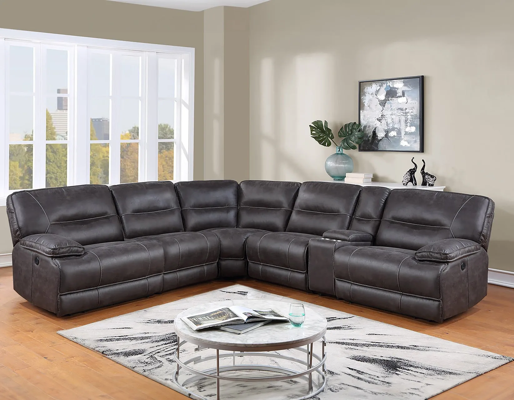 Owen 6 Piece Power Sectional