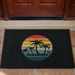 Palm Trees Retro Sunset Doormats