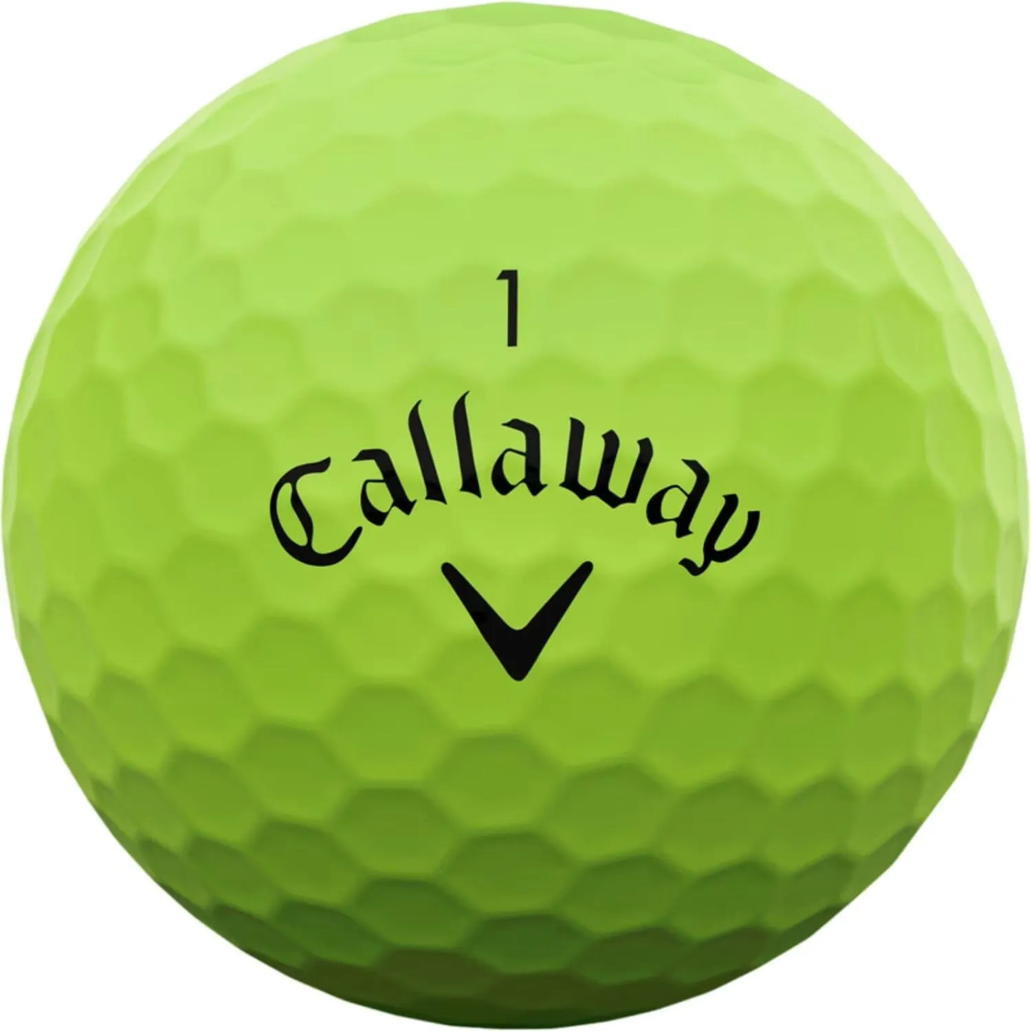 Pelotas de golf Callaway 2025 Supersoft Green (paquete de 12)