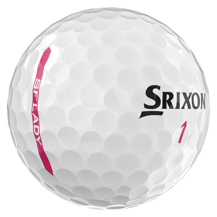 Pelotas de golf Srixon Soft Feel para mujer, color blanco, 12 unidades