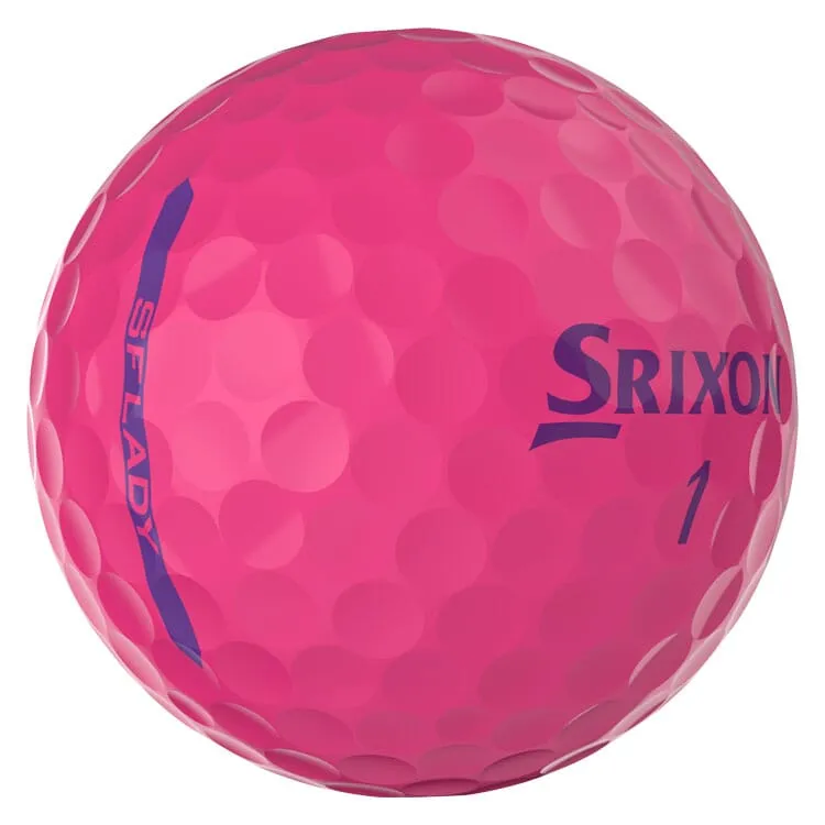 Pelotas de golf Srixon Soft Feel para mujer, color rosa, 12 unidades
