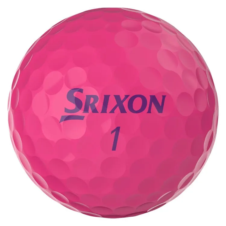 Pelotas de golf Srixon Soft Feel para mujer, color rosa, 12 unidades