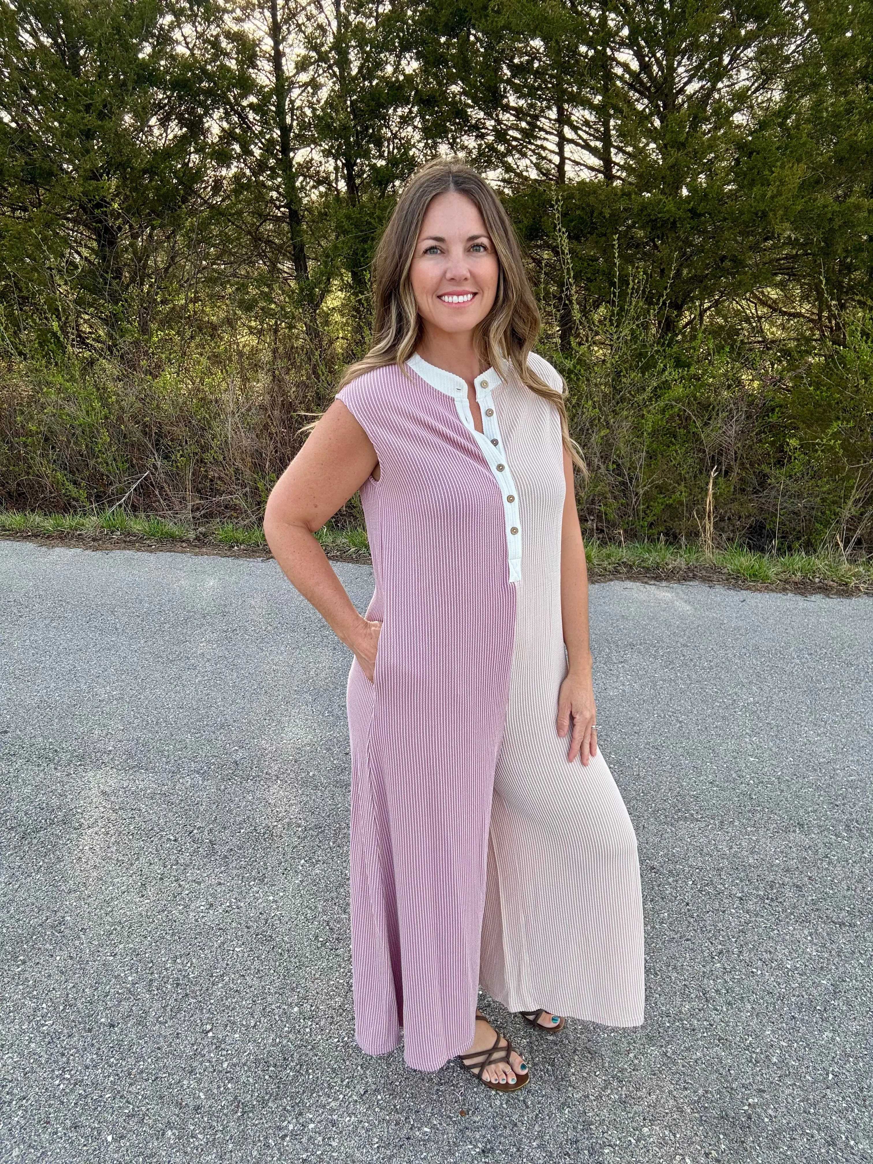 Penny Two Tone Romper