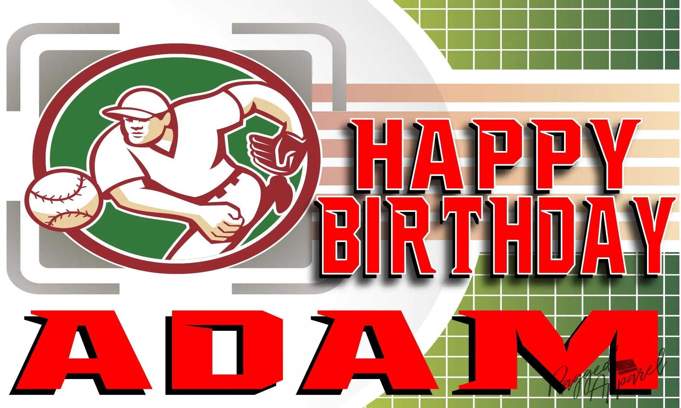Personalized Baseball Birthday Banner
