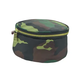 Personalized Nylon Camo Round Multi Purpose Pouch