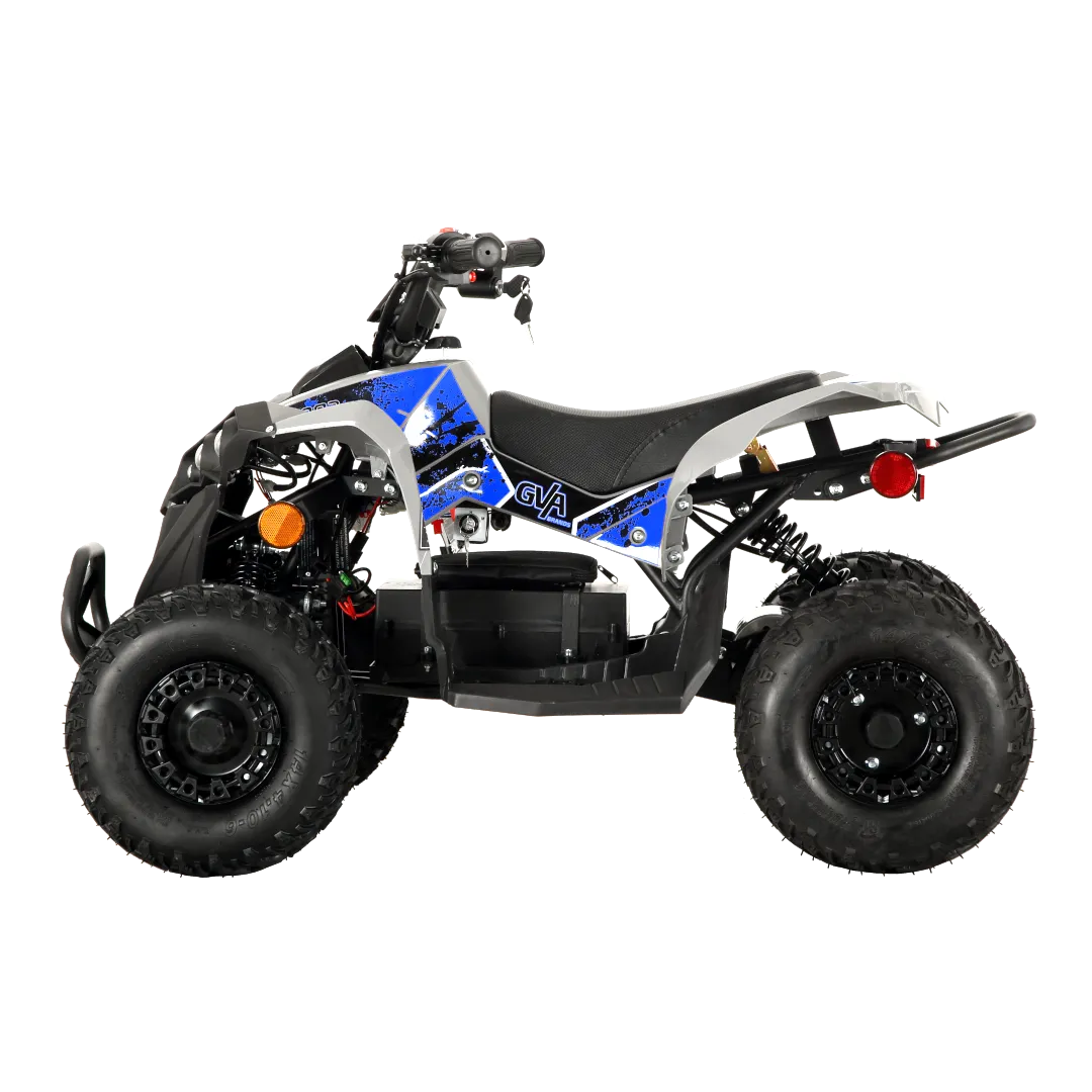 Pioneer e-802 electric ATV Bundle | Ages 6  only | Blue Decals Feat.