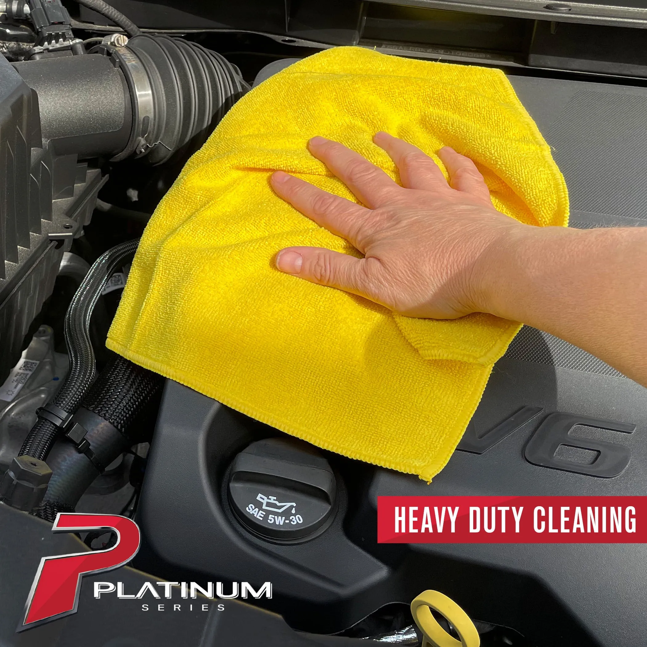 Platinum Series Premium Heavy Duty Multi-Purpose Microfiber Towel, Cleaning, Det