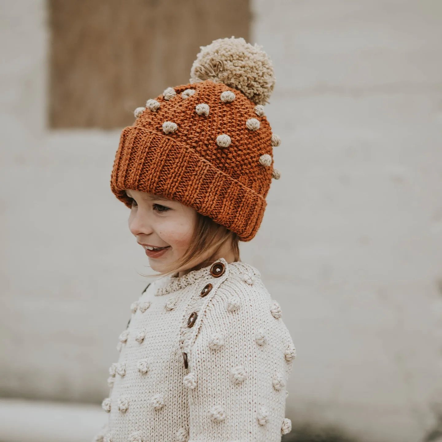 Popcorn Knit Hat