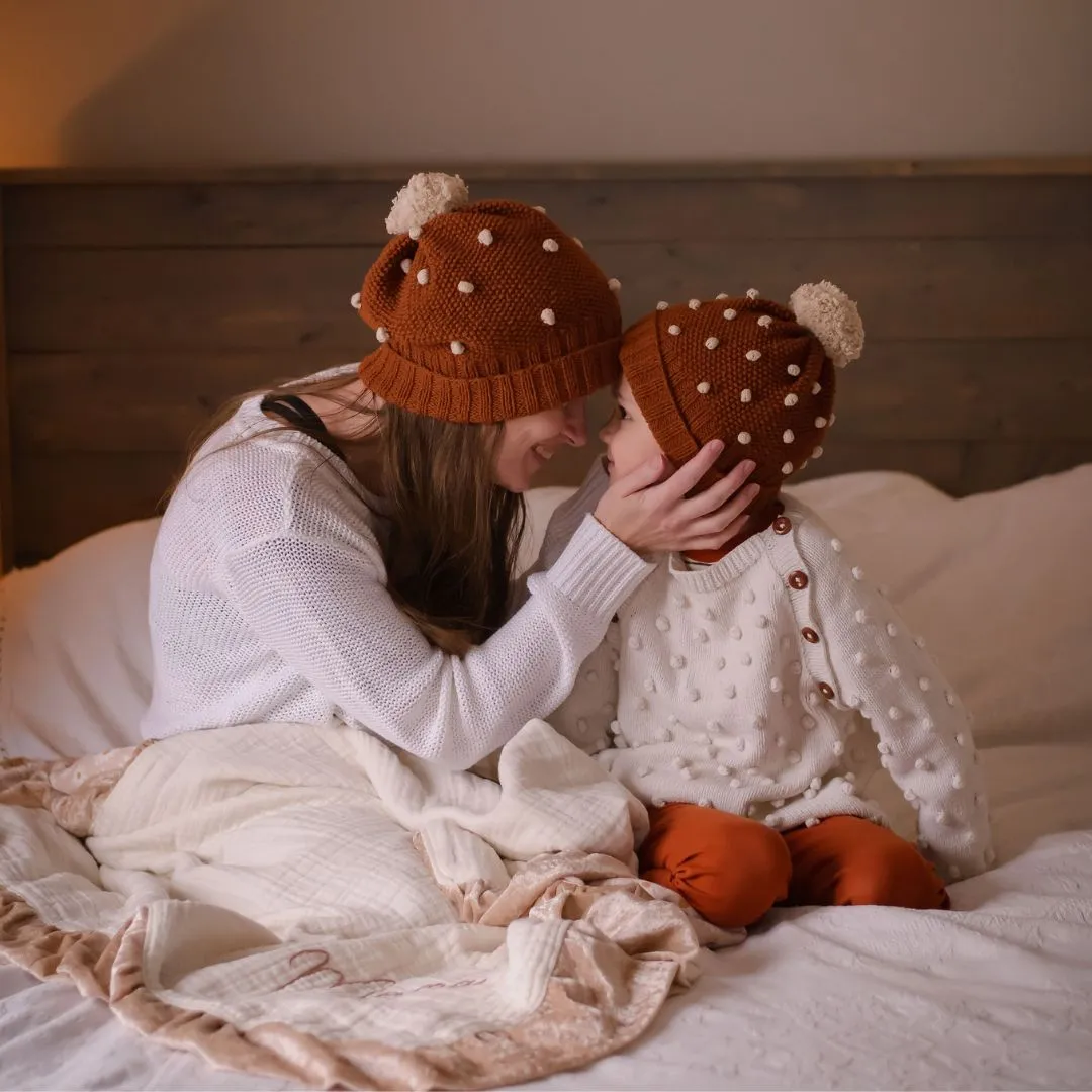 Popcorn Knit Hat