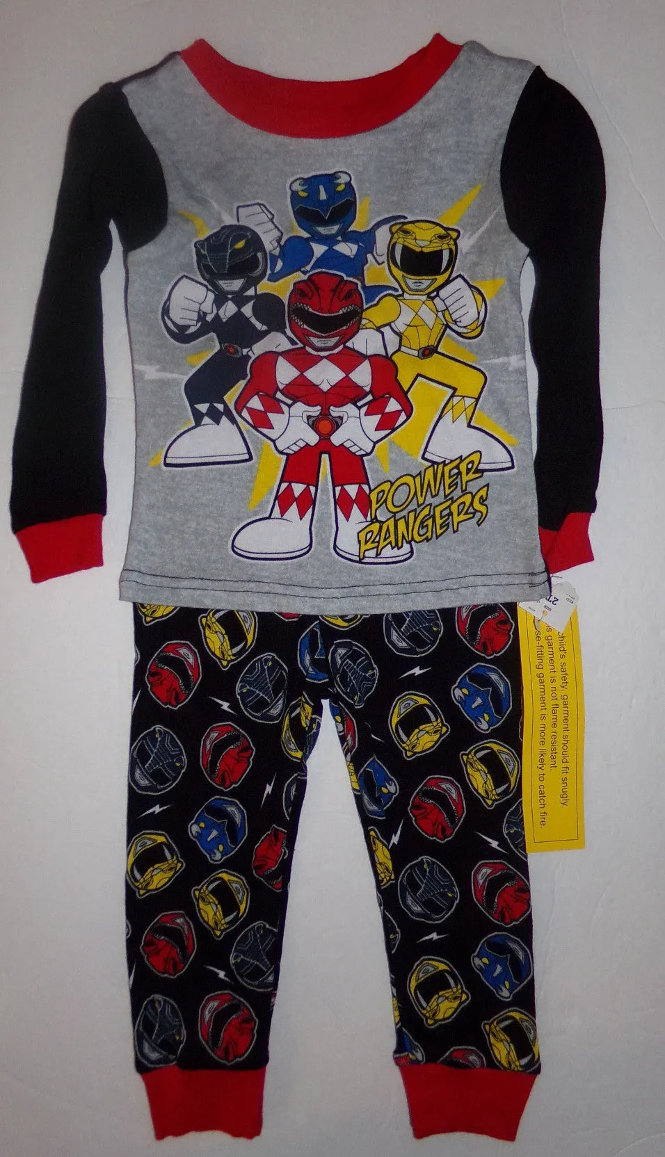 Power Rangers Pajamas 2T