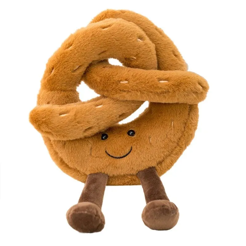 Pretzel Croissant Toast Plush Toy