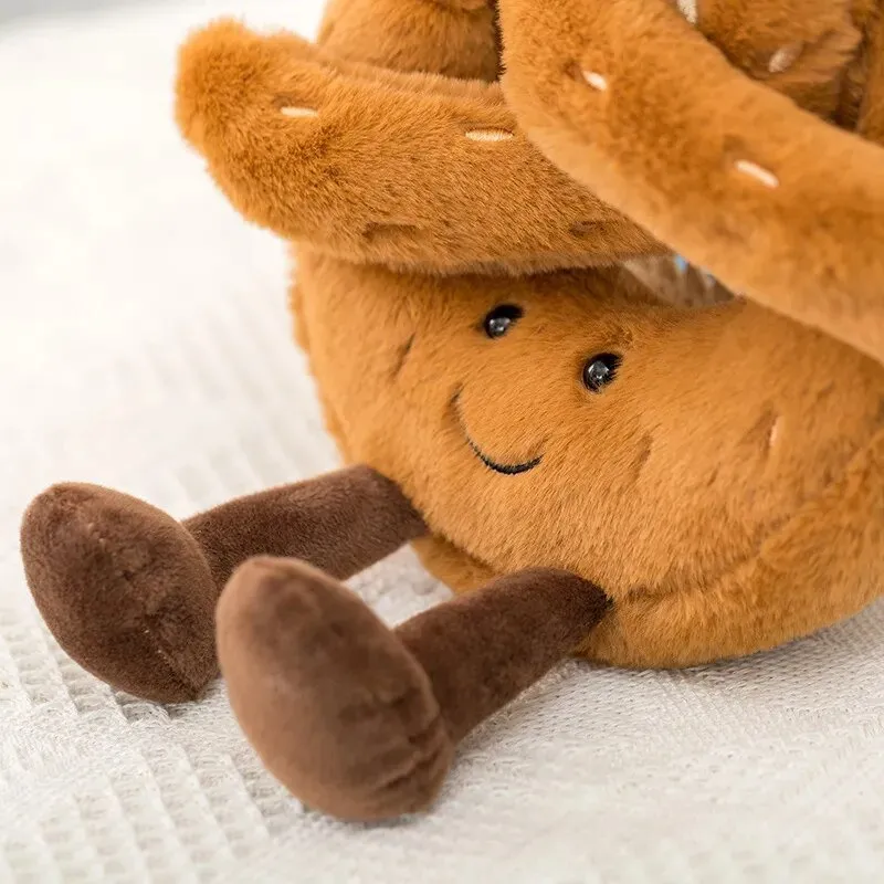 Pretzel Croissant Toast Plush Toy