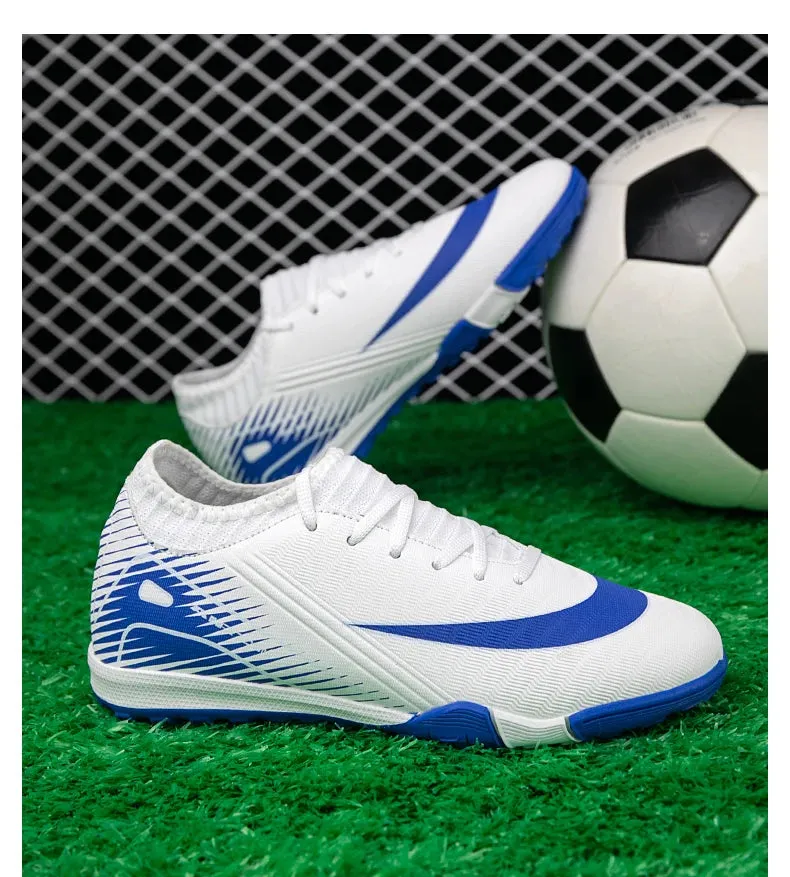Professional Kid New Soccer Shoes Match Ankle Non-Slip Football Boots TF Sneakers Boys Comfortable Sports Shoes Unisex