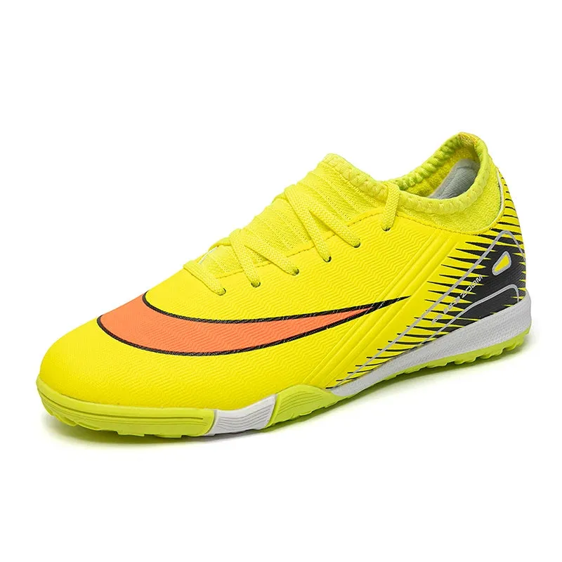 Professional Kid New Soccer Shoes Match Ankle Non-Slip Football Boots TF Sneakers Boys Comfortable Sports Shoes Unisex