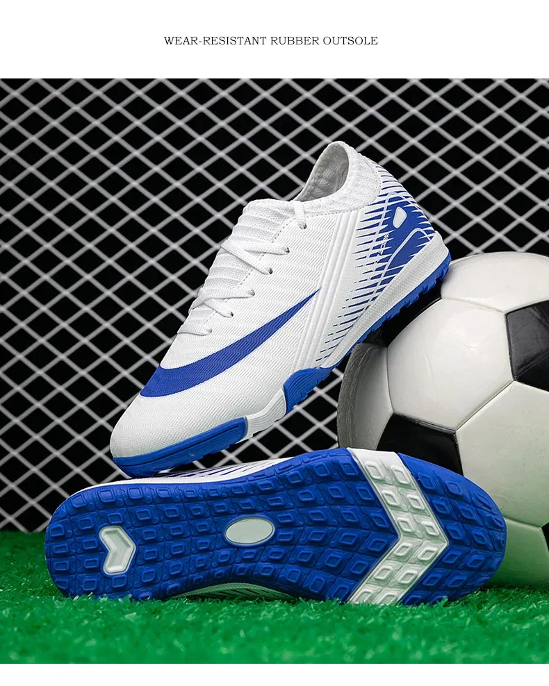 Professional Kid New Soccer Shoes Match Ankle Non-Slip Football Boots TF Sneakers Boys Comfortable Sports Shoes Unisex