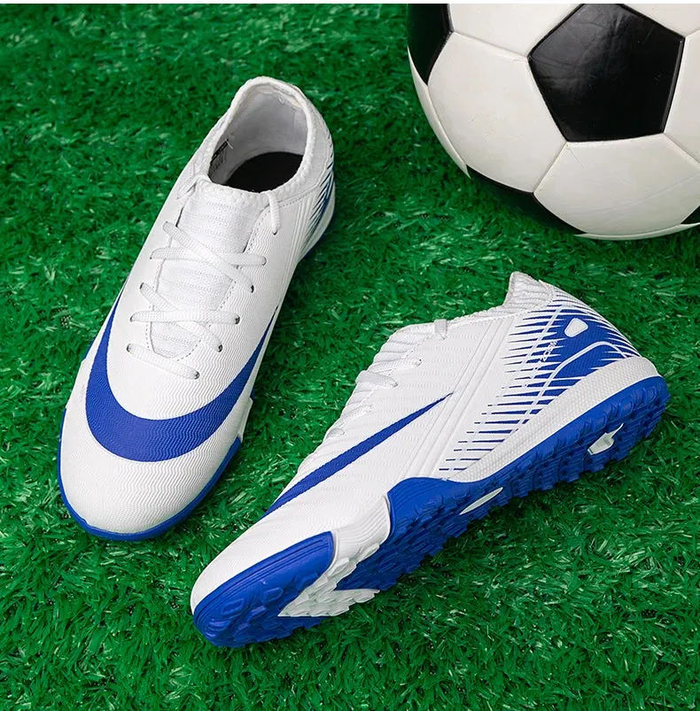 Professional Kid New Soccer Shoes Match Ankle Non-Slip Football Boots TF Sneakers Boys Comfortable Sports Shoes Unisex