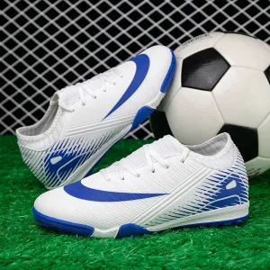 Professional Kid New Soccer Shoes Match Ankle Non-Slip Football Boots TF Sneakers Boys Comfortable Sports Shoes Unisex