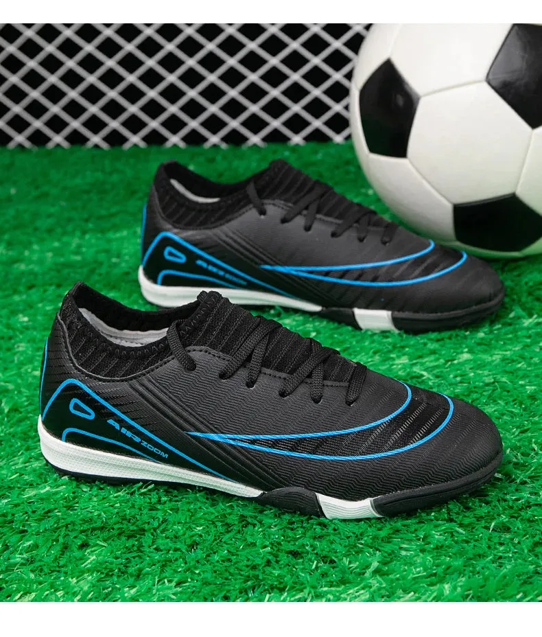 Professional Kid New Soccer Shoes Match Ankle Non-Slip Football Boots TF Sneakers Boys Comfortable Sports Shoes Unisex