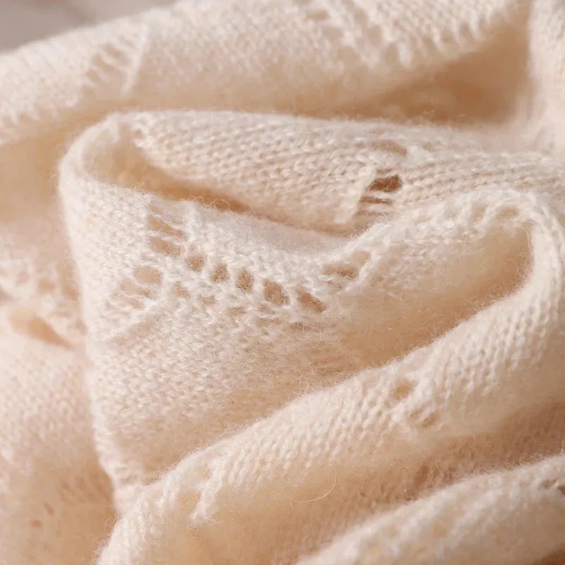 Pure Wool Honeycomb Shawl