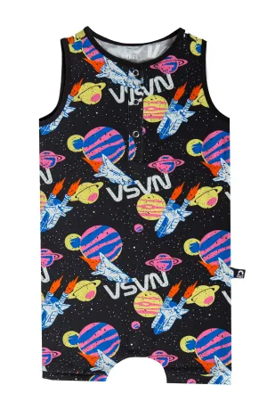 RAGS Tank Henley Short Rag Romper - Nasa Go Beyond
