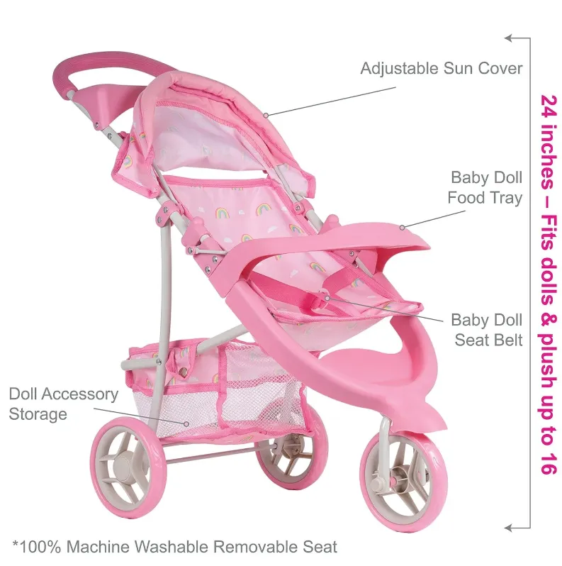 Rainbow Rose Snack and Go Stroller