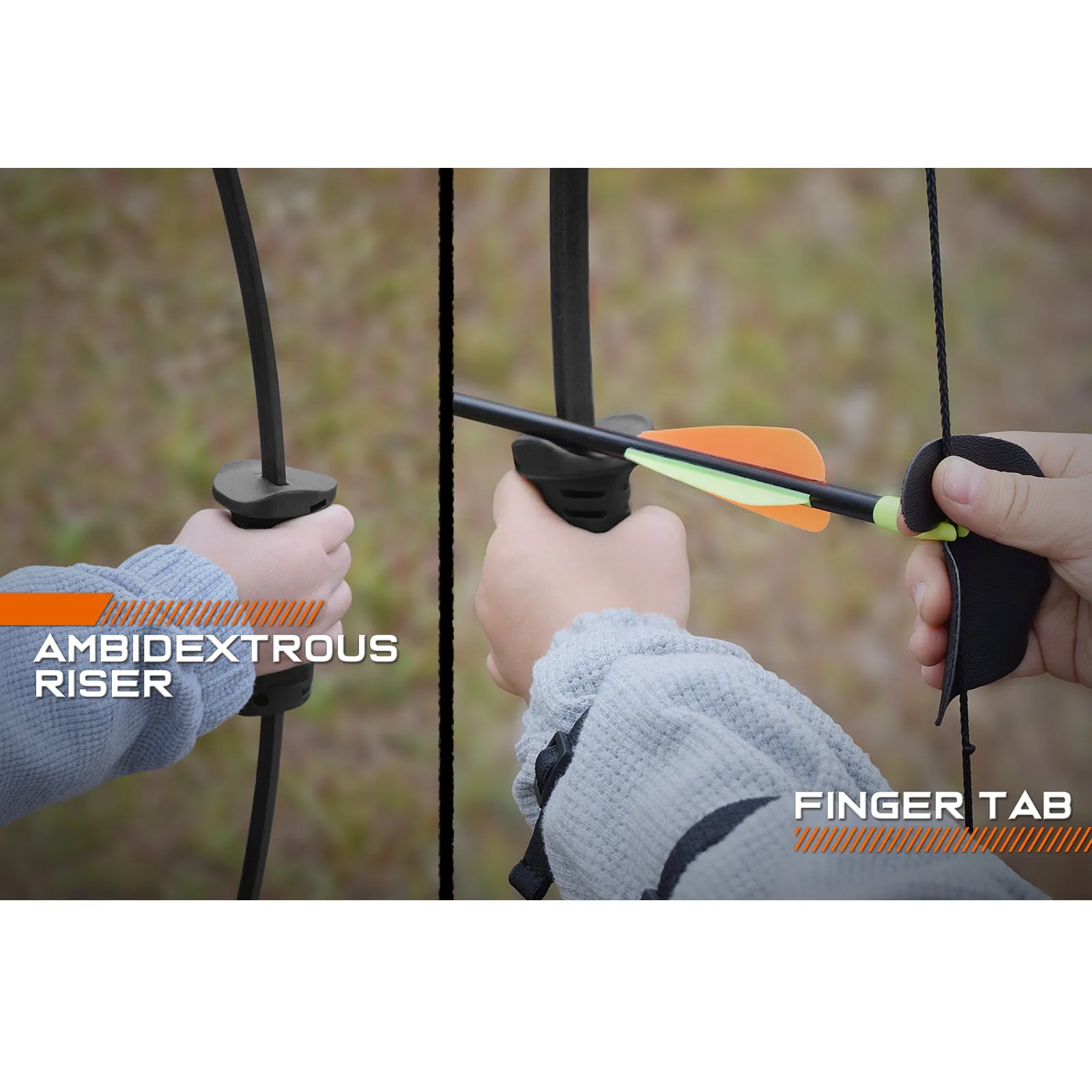 Recurve Bow and Arrow Set Outdoor for Children Junior Archery Beginner
